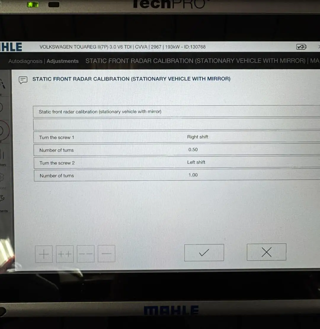 2015 VW Touareg Coding and Radar Calibration in Bristol